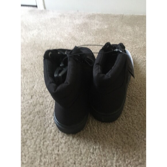 Faded Glory Womens Black Canvas High Top Lace Up Sneakers Shoes Memory Foam - Picture 4 of 6